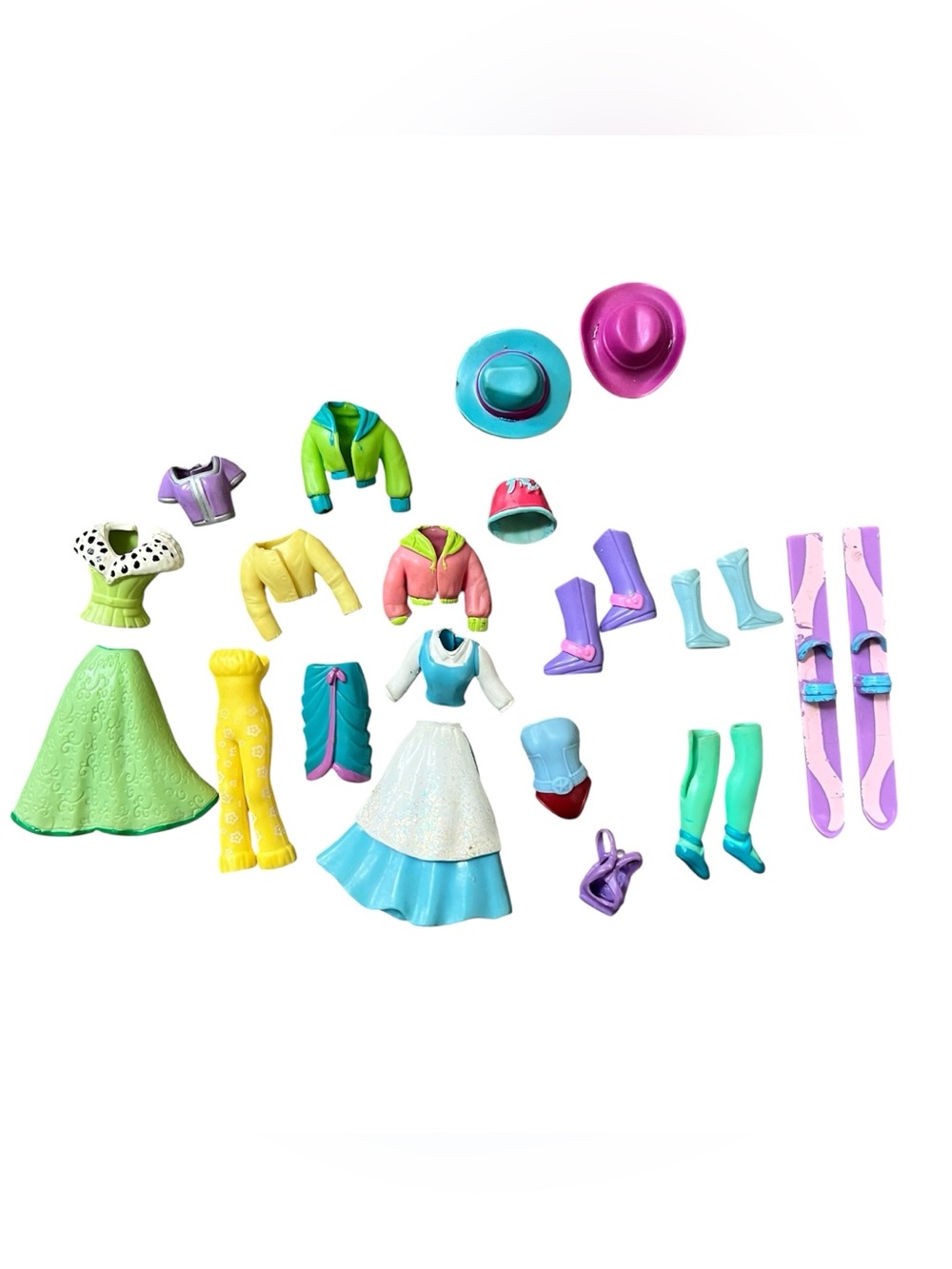 Vintage Polly Pocket rubber clothes